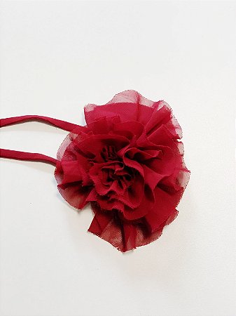 Chocker de flor vermelha PraEla