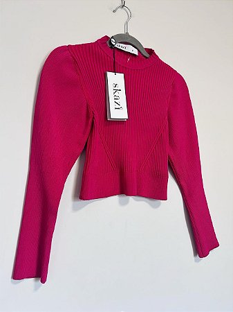 Blusa tricot cereja Skazi (NOVO)- Tam P - LOJINHA DA IZA TEGON