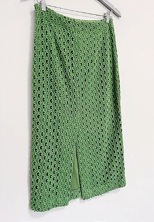 Saia midi laise verde By MB - tam P