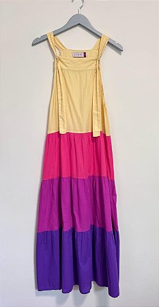 Vestido 3 marias colorido Lihá - tam P