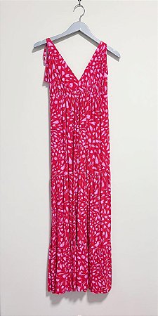 Vestido longo vermelho Animale Jeans - tam G
