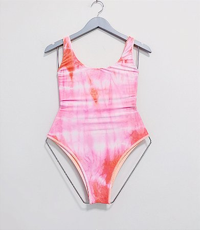 Maiô dupla face tie dye - tam M