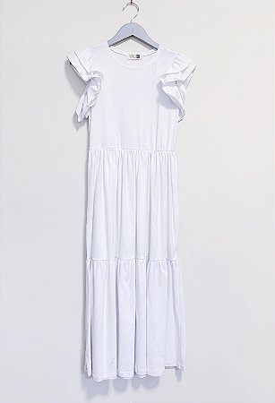 Vestido branco malha Samfy - tam P