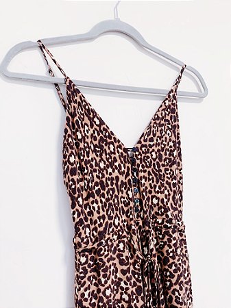 Vestido midi animal print Youcom - tam PP