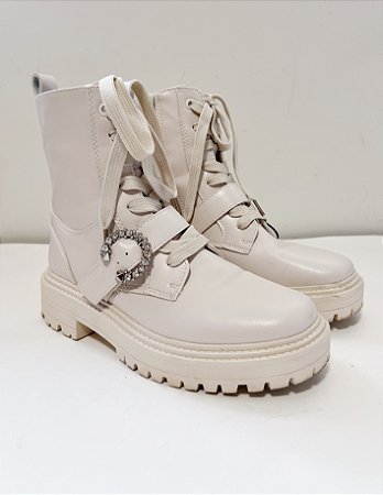 Coturno off white fivela Anacapri tam 34