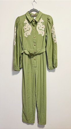 Macacão bordado verde Delight - tam M