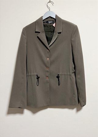 Blazer ajustável verde Lucienne Phillip - tam 42