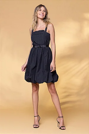 Vestido balonê preto Pusco - tam 34
