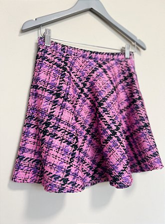 Saia mini tweed pink TIG - Tam 34