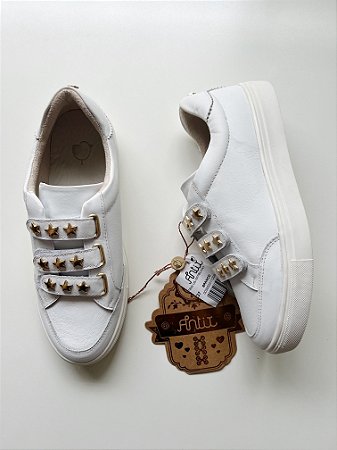 Tênis velcro branco Antix - Tam 37