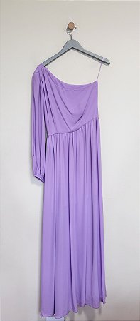 Vestido ombro único lilás Amíssima - Tam M