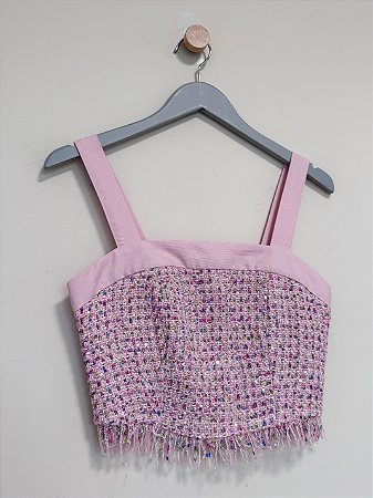 Conjunto blazer e top tweed Loft 747 - Tam P