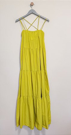 Vestido cítrico longo Iorane tam P