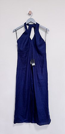 Túnica linho azul Betelgeuse - Tam M