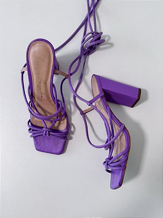 Sandália lilás Luiza Barcelos - tam 35