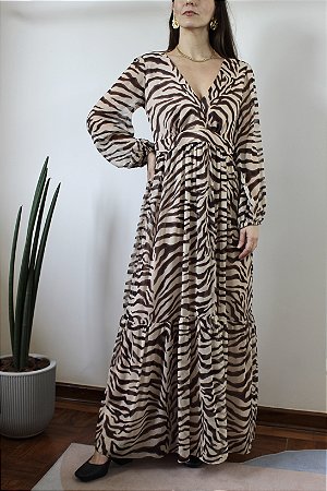 Vestido animal print Iorane - Tam M