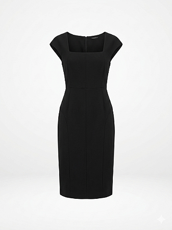 Vestido alfaiataria preto P.A. Concept - tam 42