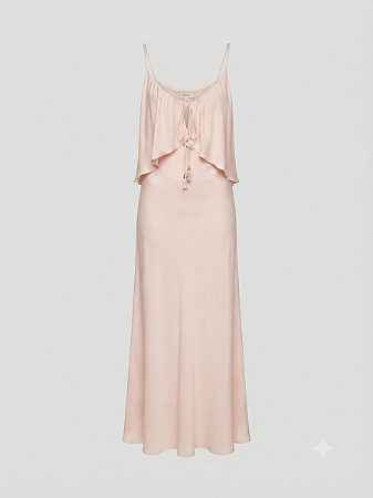 Vestido fluído rosa skazi - tam P