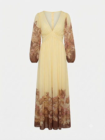 Vestido longo floral Skazi - tam M