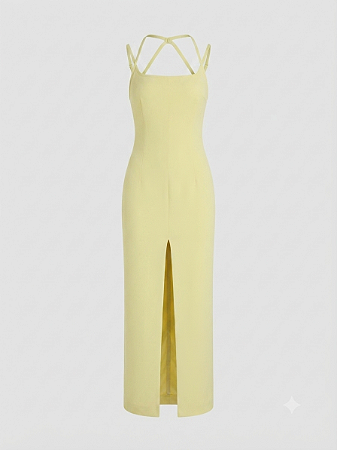 Vestido midi verde Anne fernandes - Tam M