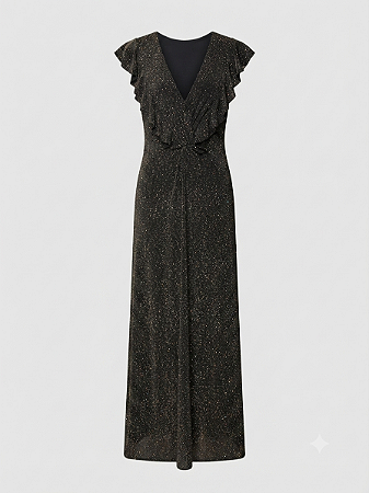 Vestido longo lurex Lilly Sarti - tam 40