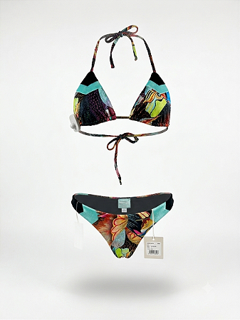 Biquíni veludo estampado New Beach - tam M