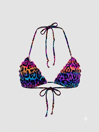 Biquini top animal print Cia Marítima - tam G