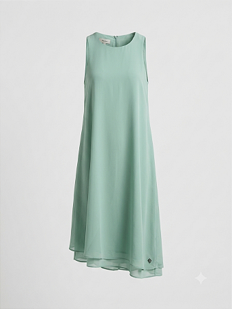 Vestido verde menta Murau - tam 42