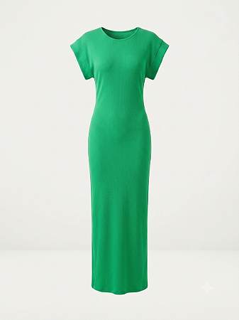Vestido verde Zen - Tam G