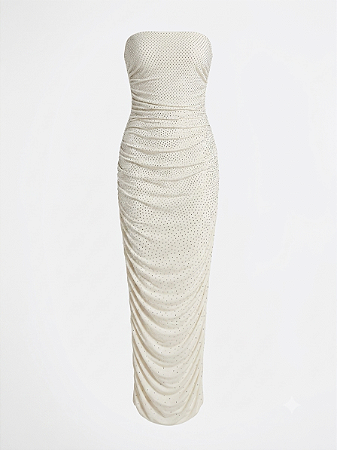Vestido midi cristais Le Blog - tam 36