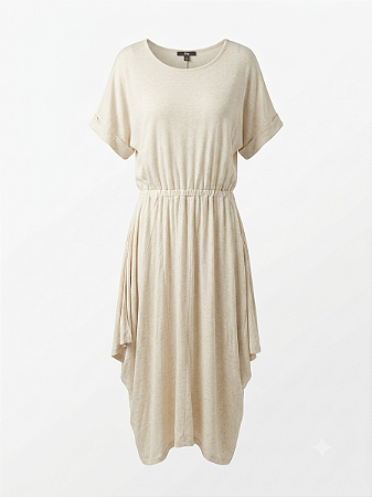 Vestido creme Grã Destino - tam M