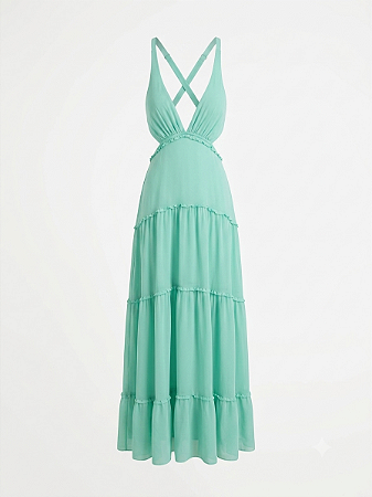 Vestido verde água Praela - tam 40
