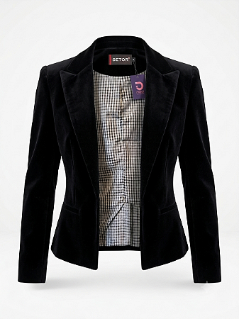 Blazer veludo preto Setor - tam G
