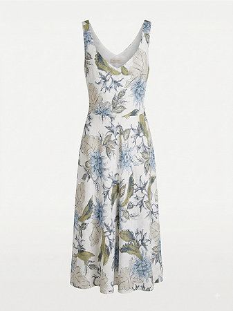 Vestido linho floral Richards - tam 42