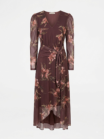 Vestido tule floral Doce trama - tam G