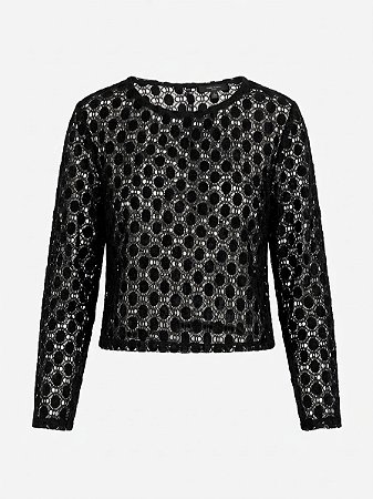 Blusa Mari preta Raizz - Tam G