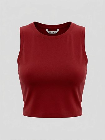 Blusa regata vermelha Basics - tam M