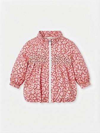 Casaco Corta vento rosa H&M - tam 4-6m