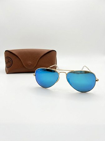 Óculos aviator flash lenses Ray Ban