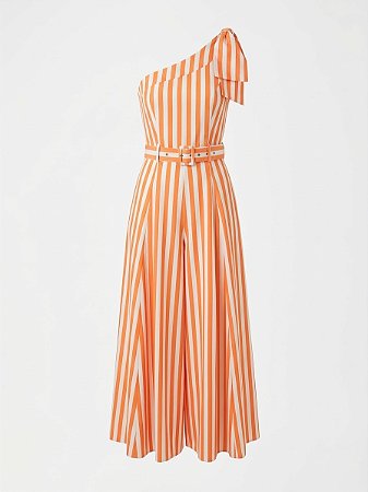 Vestido listras laranja Sublini - tam P