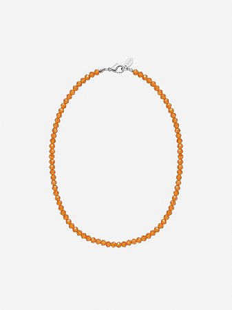 Colar cristais laranja