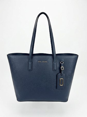 Bolsa tote azul marinho Marc Jacobs