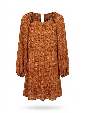Vestido terracota Sacada - tam 38