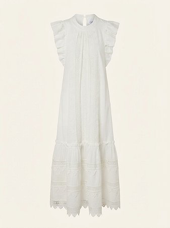 Vestido longo bordado Iorane - tam 40