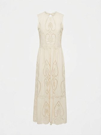 Vestido branco richelieu Iorane - tam 42