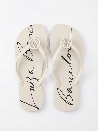 Chinelo branco Luiza Barcelos - tam 39/40
