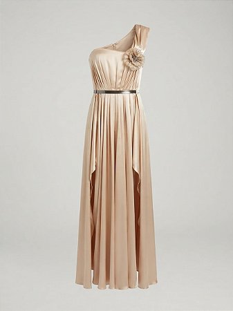 Vestido cetim champanhe Clo Oroszo - tam 42