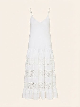 Vestido renda alça contas Carol Bassi - tam G