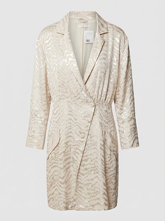 Vestido devorê off white Raizz - tam M