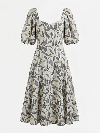 Vestido Bordado Midi Frutacor - tam 40